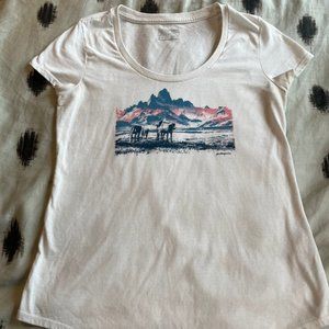 Patagonia Wild Horses Graphic T-shirt - Size S